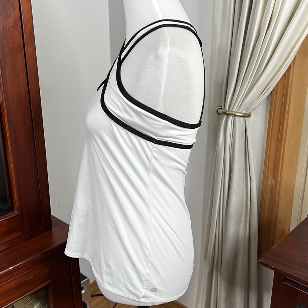 Fabletics White Support Workout Halter Top - image 5